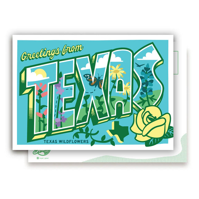 Texas Wildflowers Postcard
