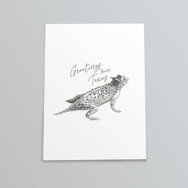 Greetings from Texas Horned Lizard Card