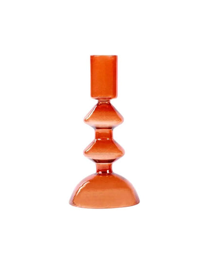 Orange Retro Candle Stick Holder
