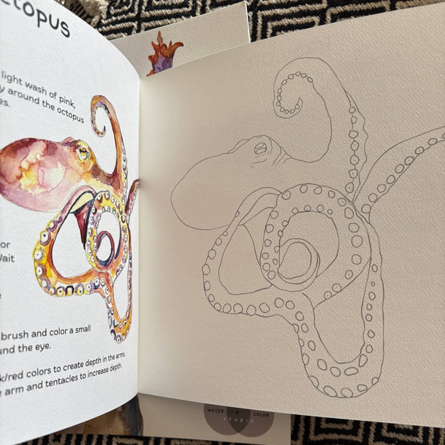 Oceans Watercolor Workbook 