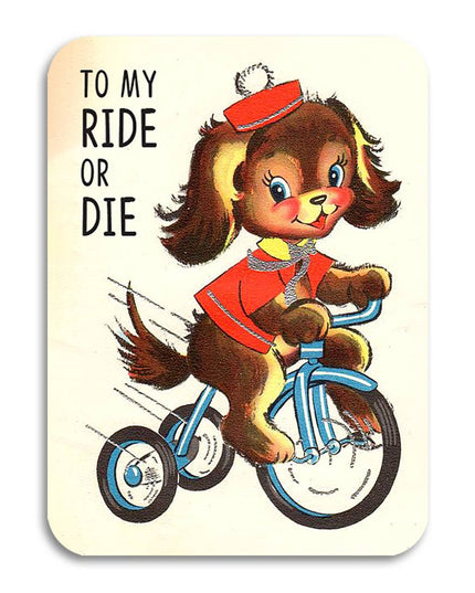 To My Ride or Die - Vintage Best Friend Card