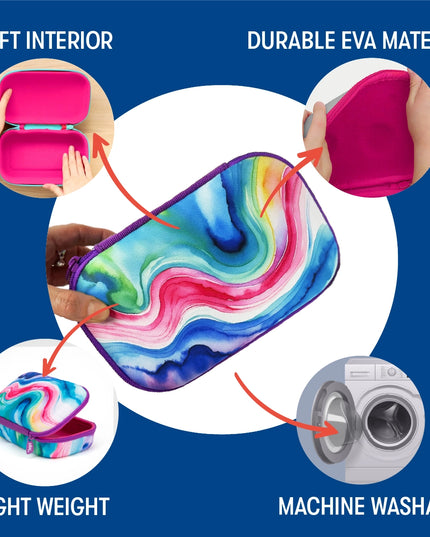 ZIPIT Rainbow Swirl Pencil Box