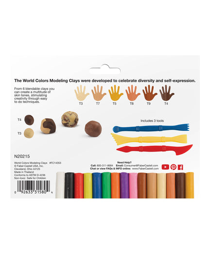World Colors Modeling Clay Set