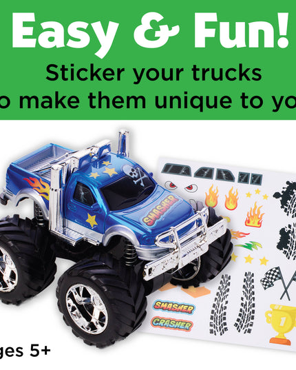 Decorate 2 Monster Trucks Craft Kit for Kids