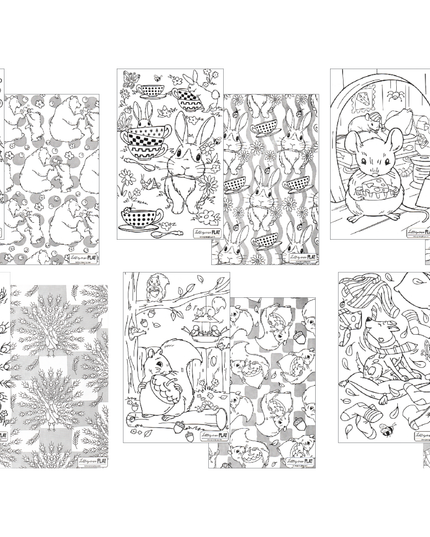 Coloring Sheets Paper Toy Box (Pack of 6)