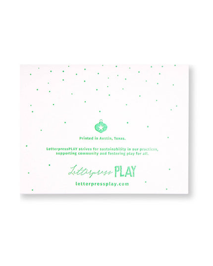 Longhorn Letterpress Christmas Card