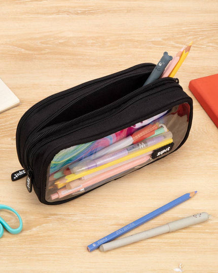 ZIPIT Rainbow Half & Half Pencil Case