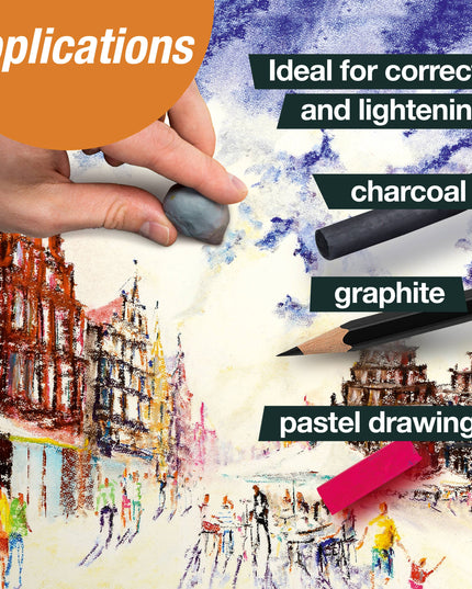 Kneadable Art Eraser, Grey in plastic case