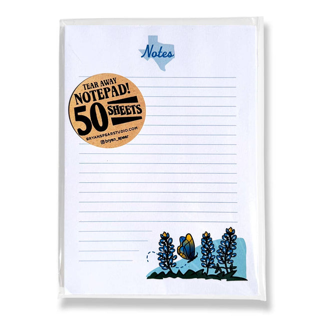 Texas Bluebonnets Notepad
