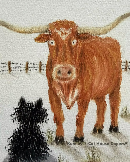 Framed First Contact 4x6 Pastel Print