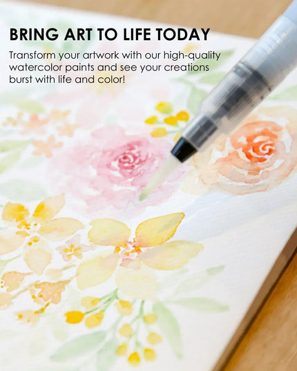Grabie Watercolor Pocket Set of 12 with Brush - Essential Colors