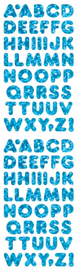 Blue Alphabets Stickers - Prismatic