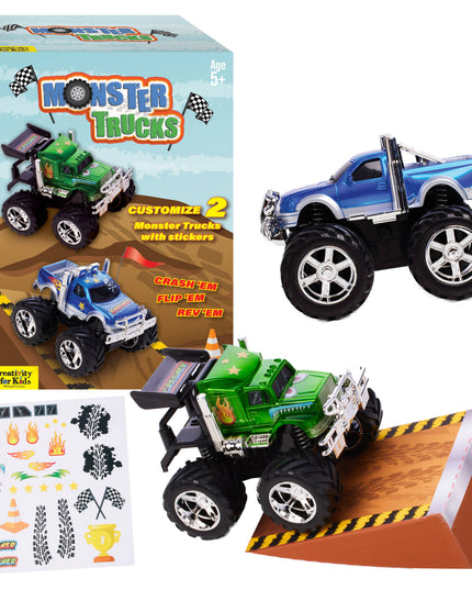 Decorate 2 Monster Trucks Craft Kit for Kids
