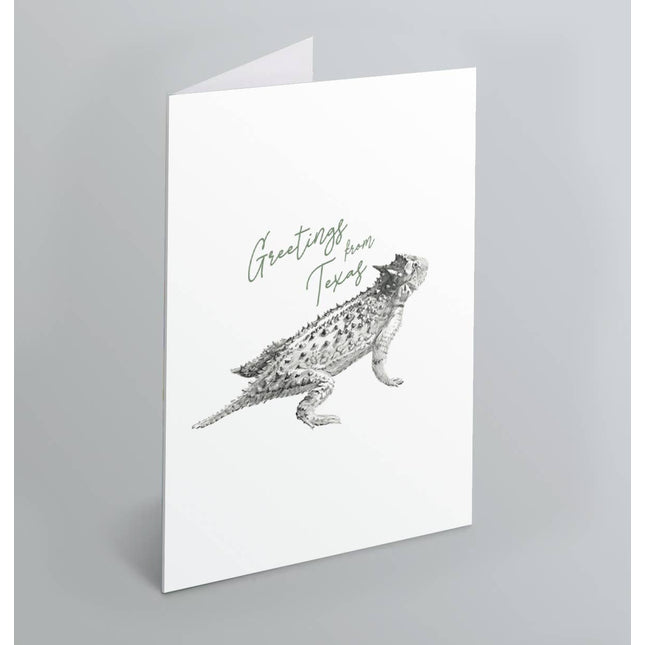 Greetings from Texas Horned Lizard Card
