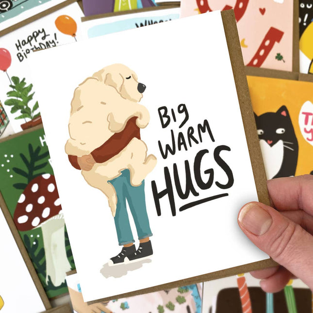 Dog Hug Sympathy Card