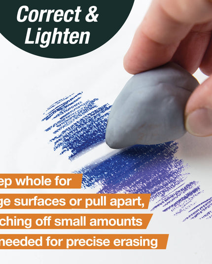 Kneadable Art Eraser, Grey in plastic case