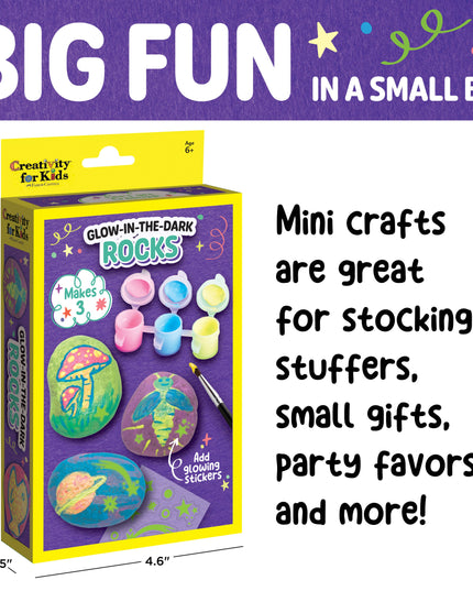 Glow-in-the-Dark Rocks Mini Craft