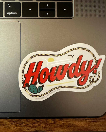 Howdy Lasso Sticker