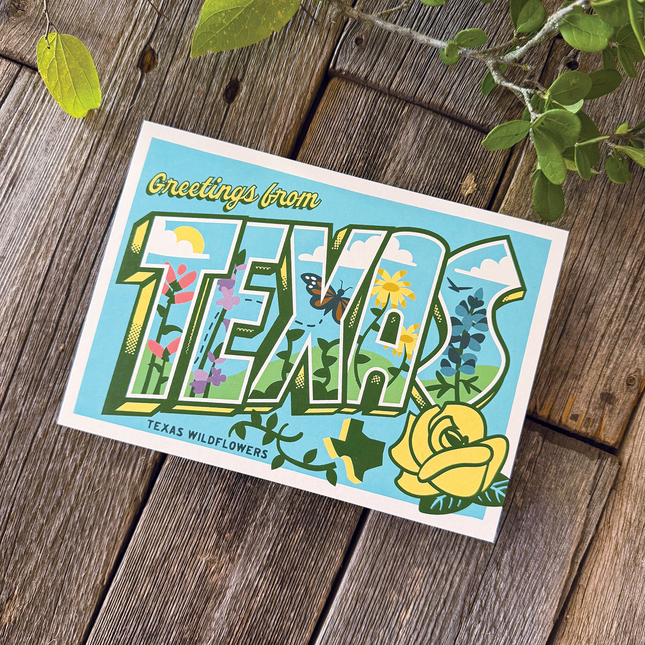 Texas Wildflowers Postcard